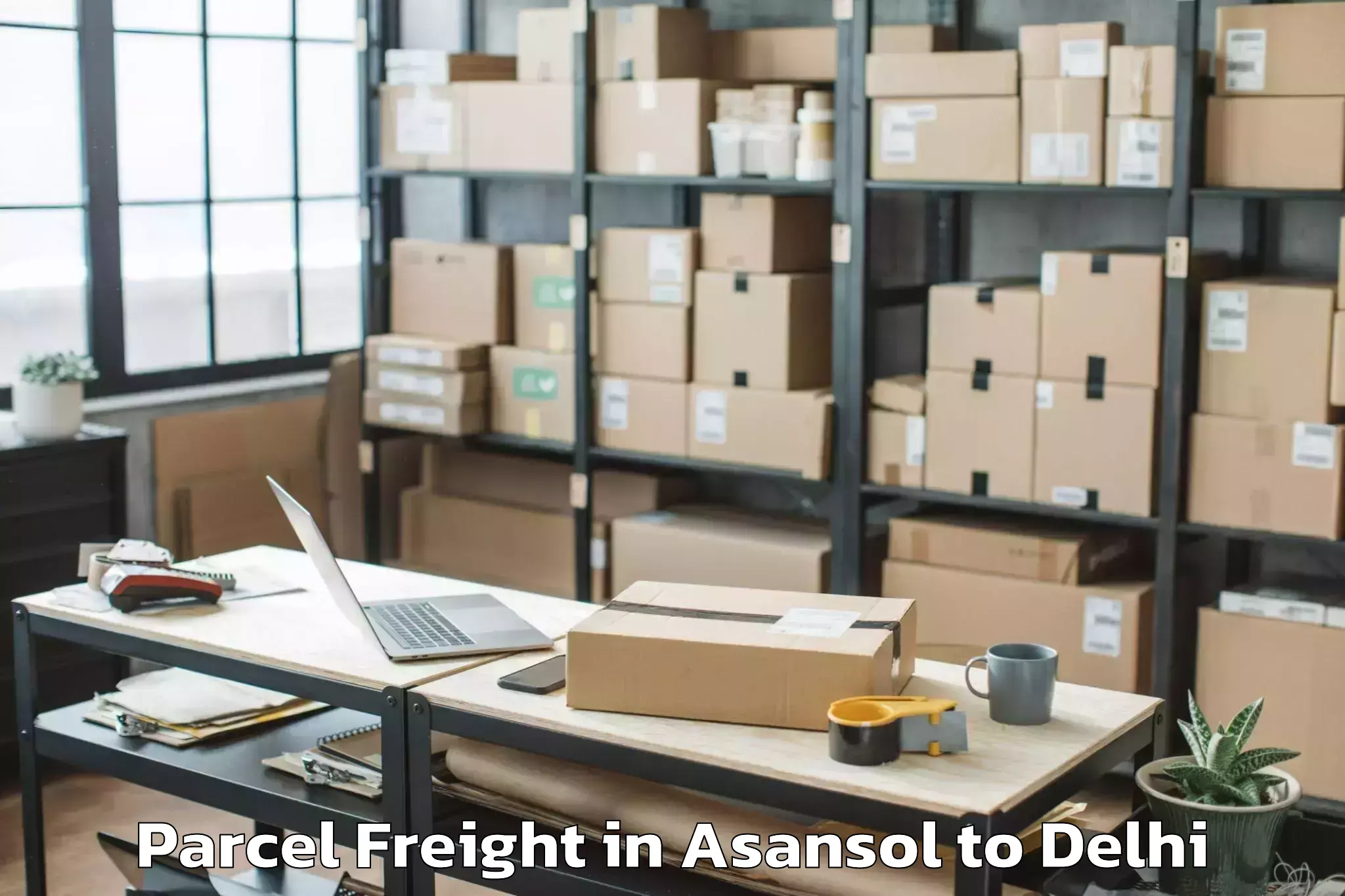 Trusted Asansol to Delhi Parcel Freight